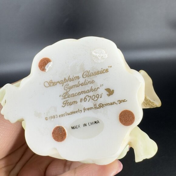 1993 Seraphim Classics Cymbeline Peacemaker Angel Figurine By Roman Vintage - Picture 5 of 10